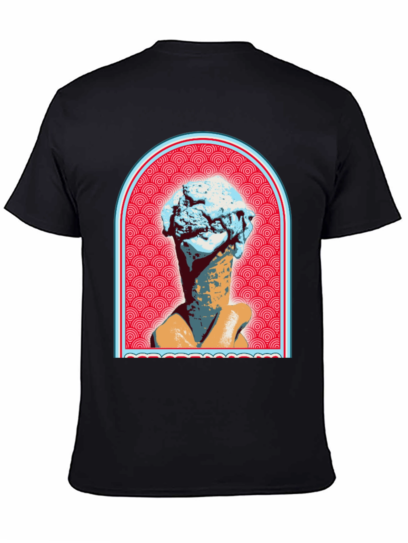 Ice Cream Cone Head T-Shirt - Unique Graphic Tee
