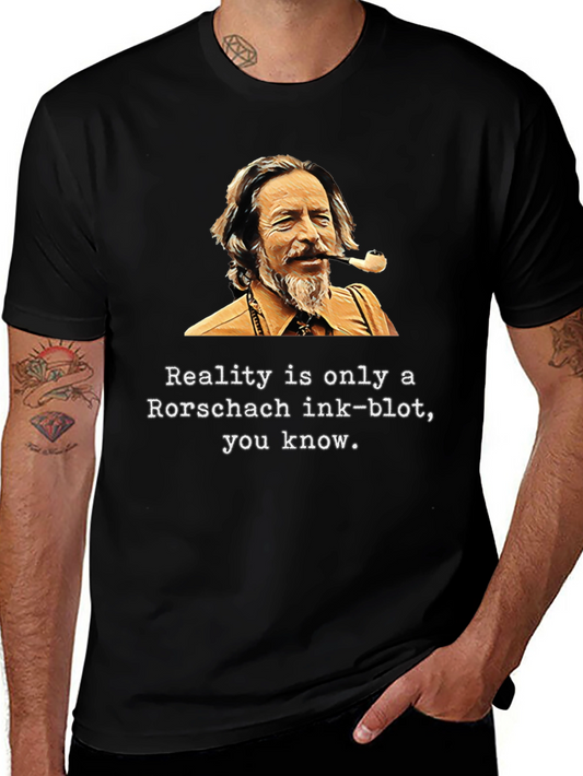 Alan Watts Rorschach Ink-Blot Graphic T-Shirt