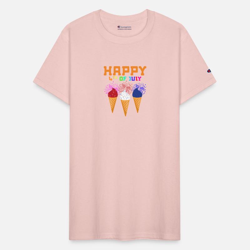 Happy 4th of July Ice Cream Cones with Fireworks