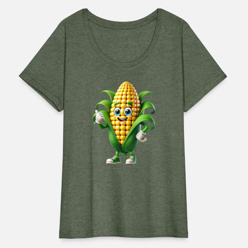 Happy Corn Cartoon Mascot Character