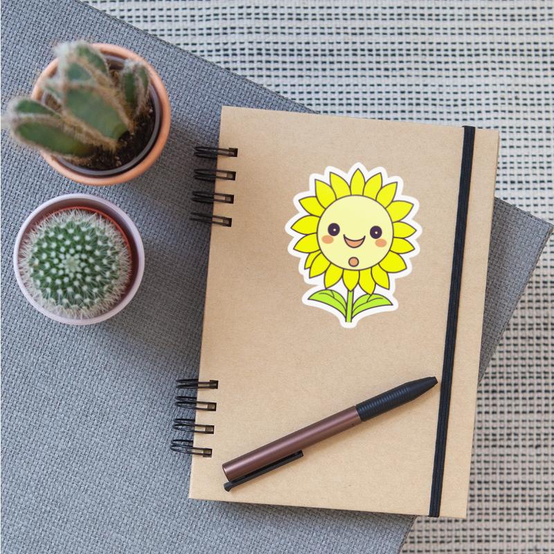 Happy Kawaii Sunflower