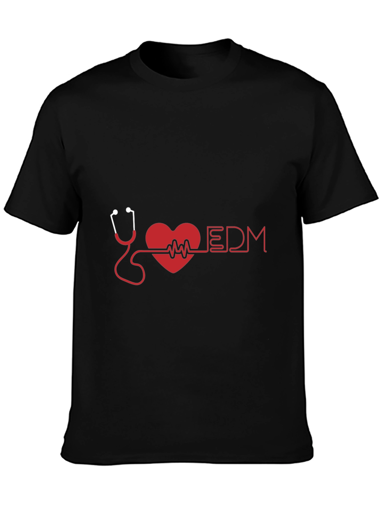 EDM Heartbeat Stethoscope T-Shirt - Music Lover