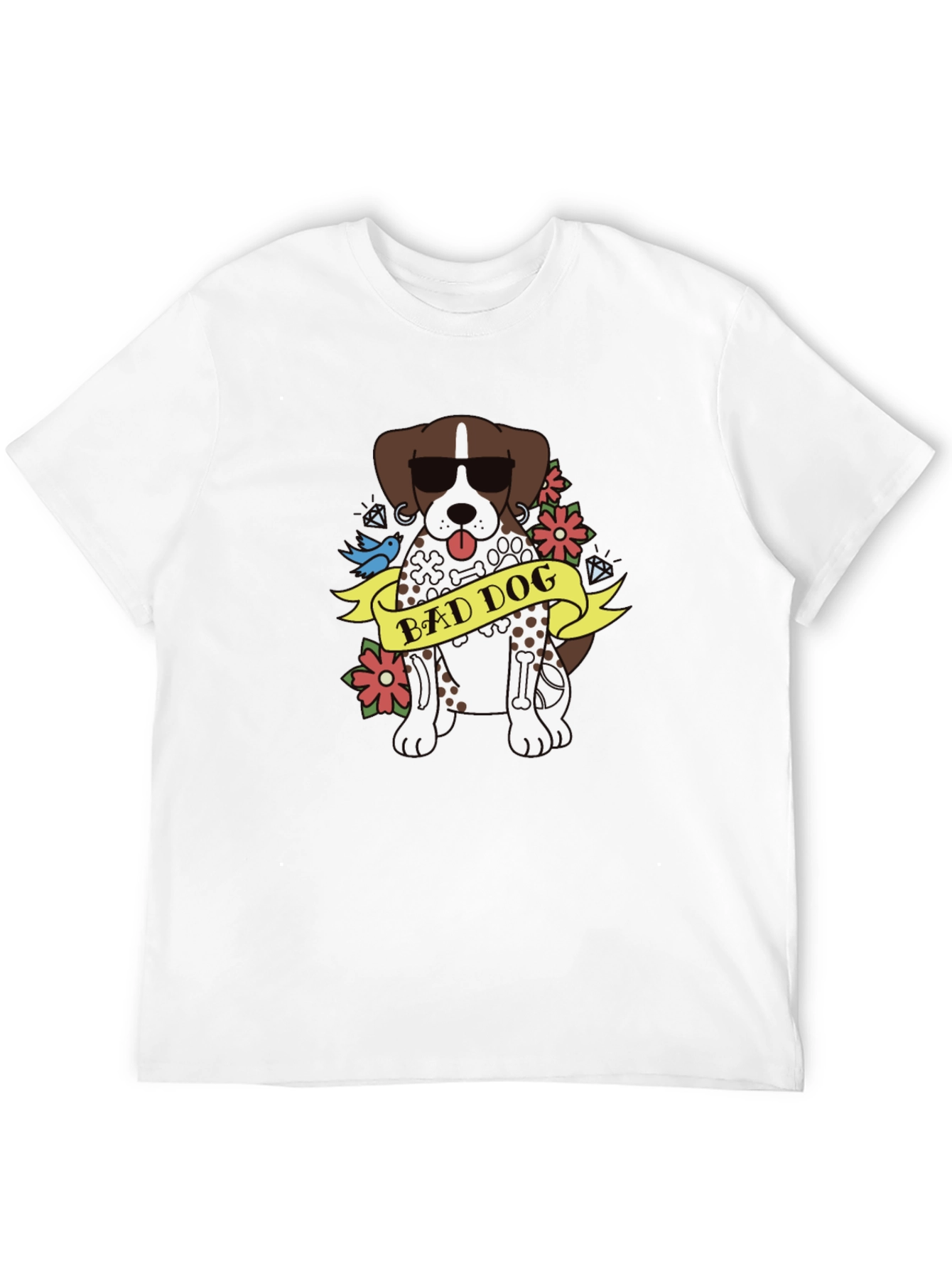 Bad Dog Graphic Tee - Unisex Black T-Shirt