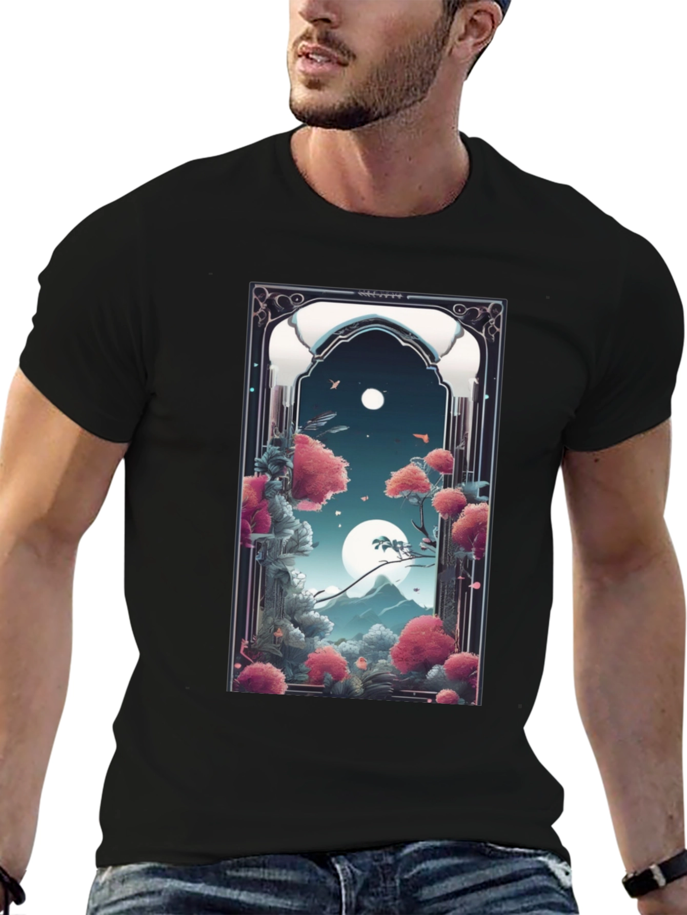 Mystic Archway Graphic Tee - Unisex Cotton Blend