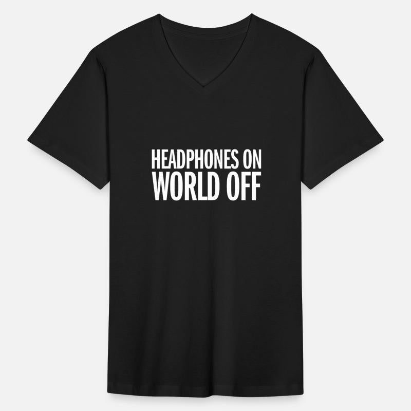Headphones on world off