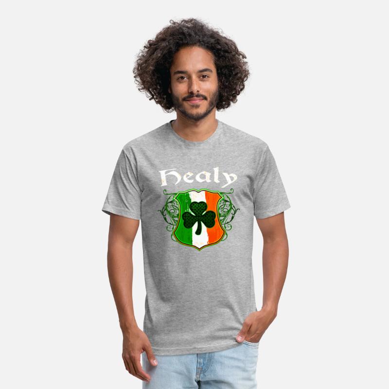 Healy Irish Surname Ireland Flag Shield Shamrock