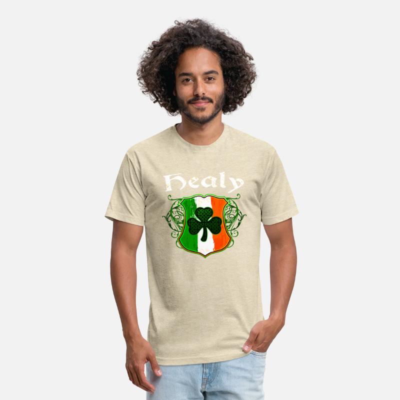 Healy Irish Surname Ireland Flag Shield Shamrock