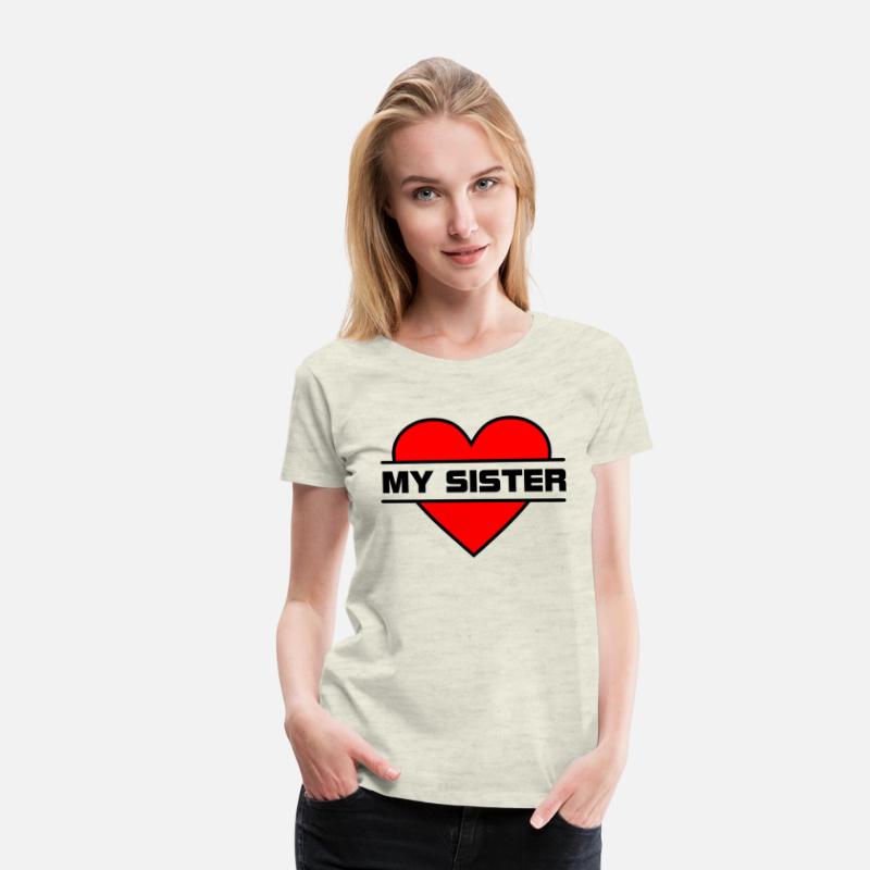 Heart I love my sister for true sisterly love 'Wit