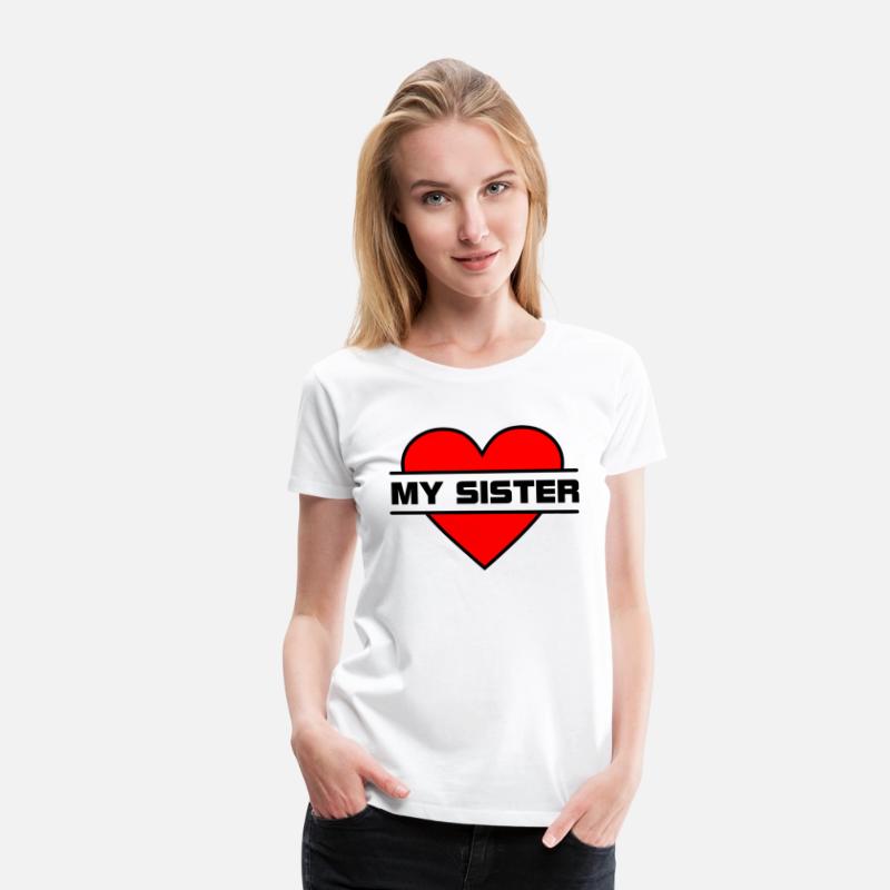 Heart I love my sister for true sisterly love 'Wit