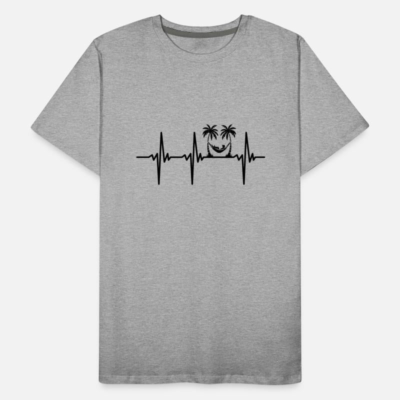 Heartbeat For Tropical Vacations, Sea And Palm