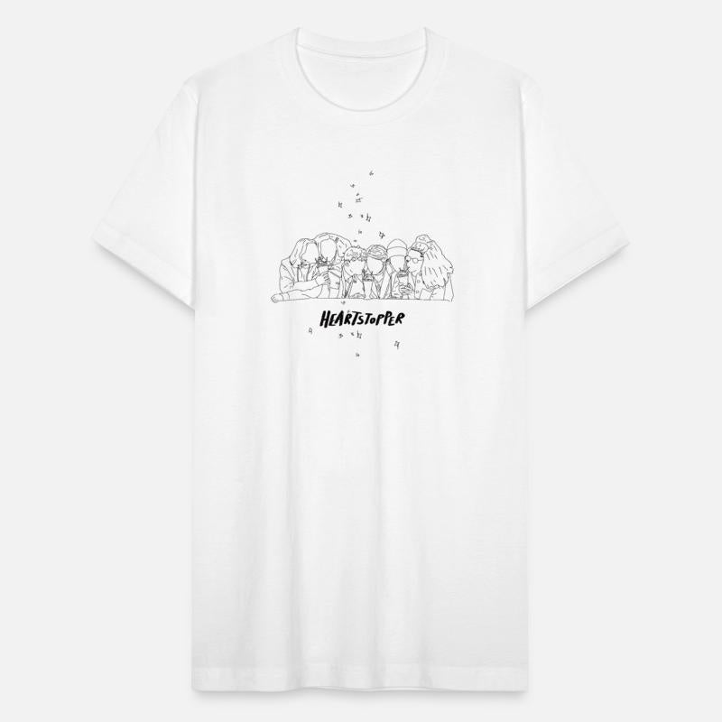 Heartstopper gang lineart