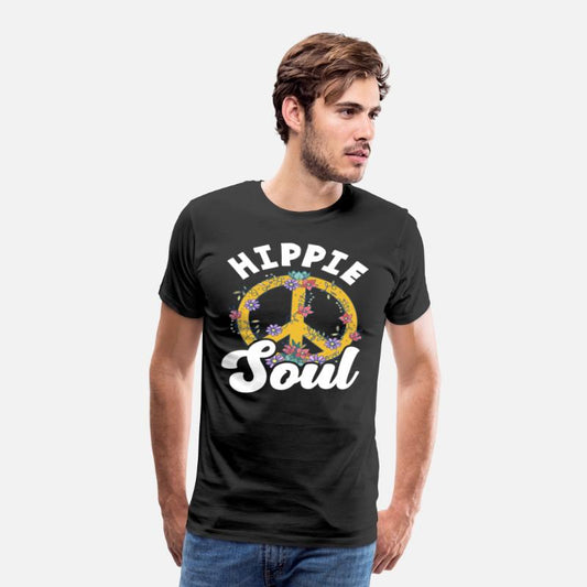 Hippie Soul Peace Sign Floral Art