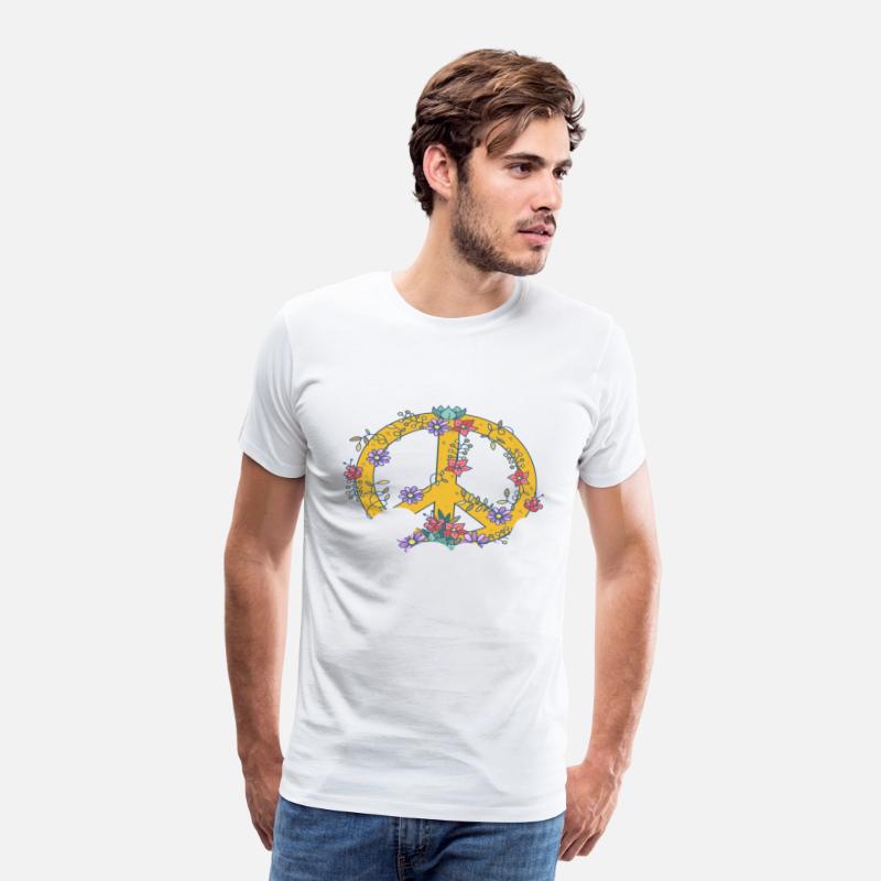 Hippie Soul Peace Sign Floral Art