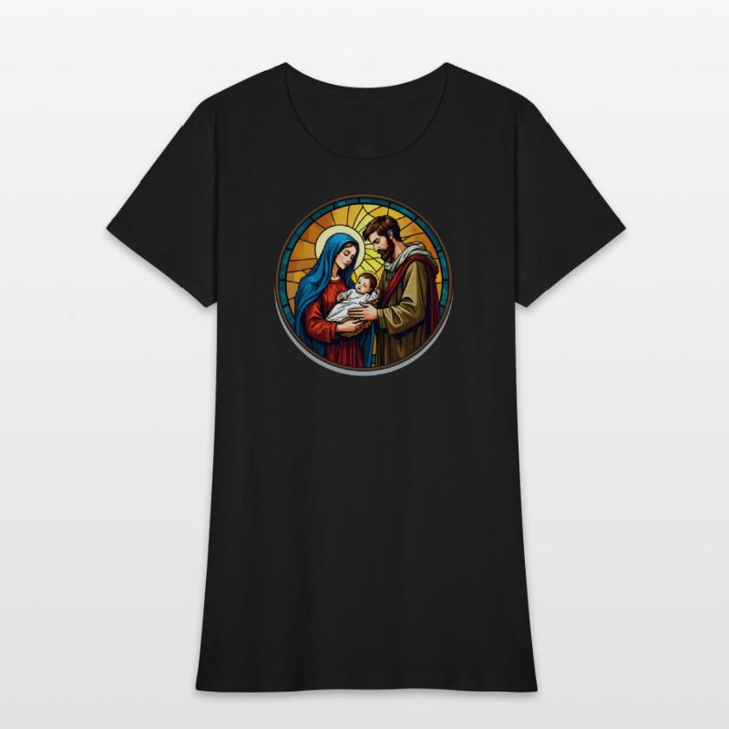 Holy Family Stained Glass Nativity Ar