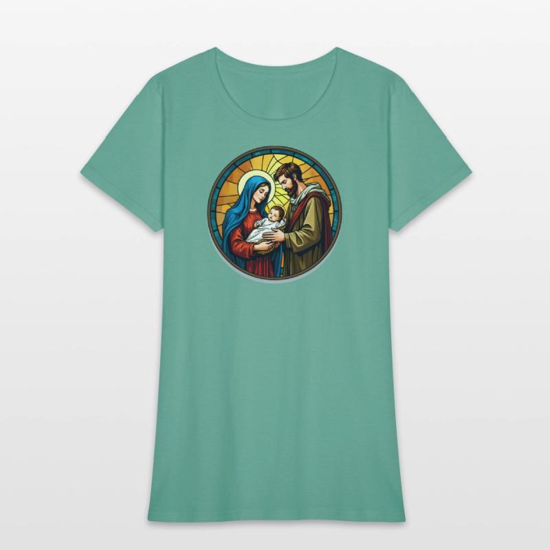 Holy Family Stained Glass Nativity Ar