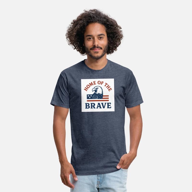 Home of the Brave Eagle Illustration