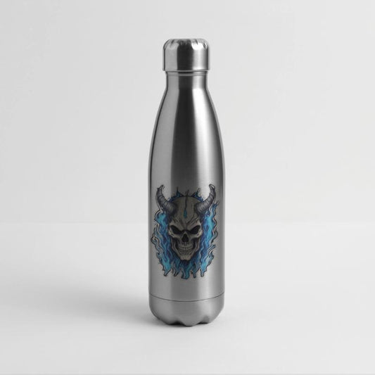 Horned Skull with Blue Fire