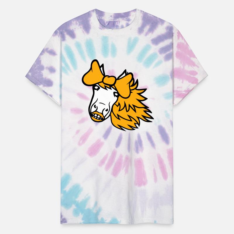 Horse Sweet Girl Female Cute Bow Tie Long Hair Fun