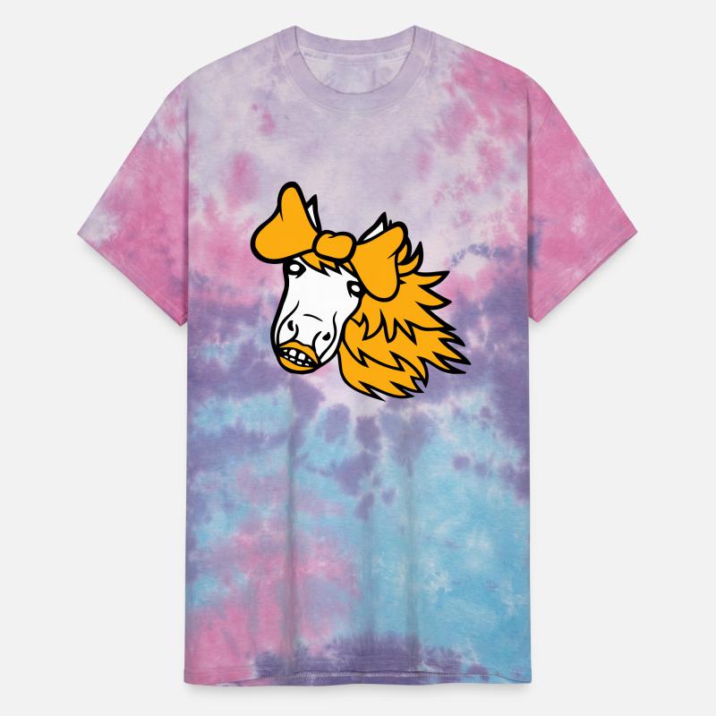 Horse Sweet Girl Female Cute Bow Tie Long Hair Fun