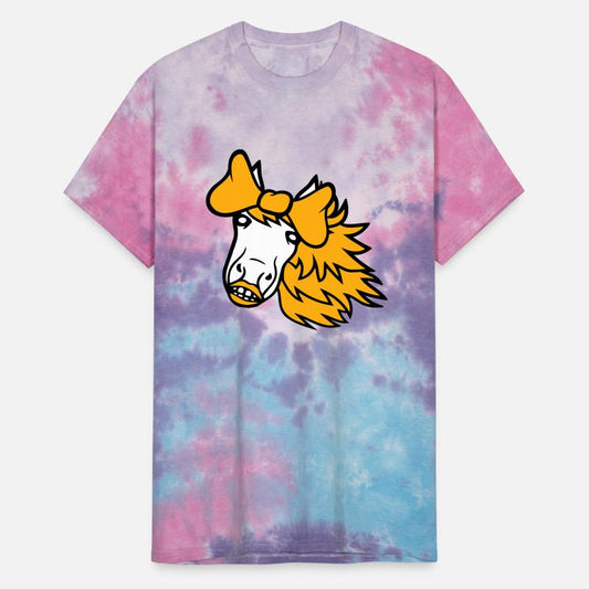 Horse Sweet Girl Female Cute Bow Tie Long Hair Fun