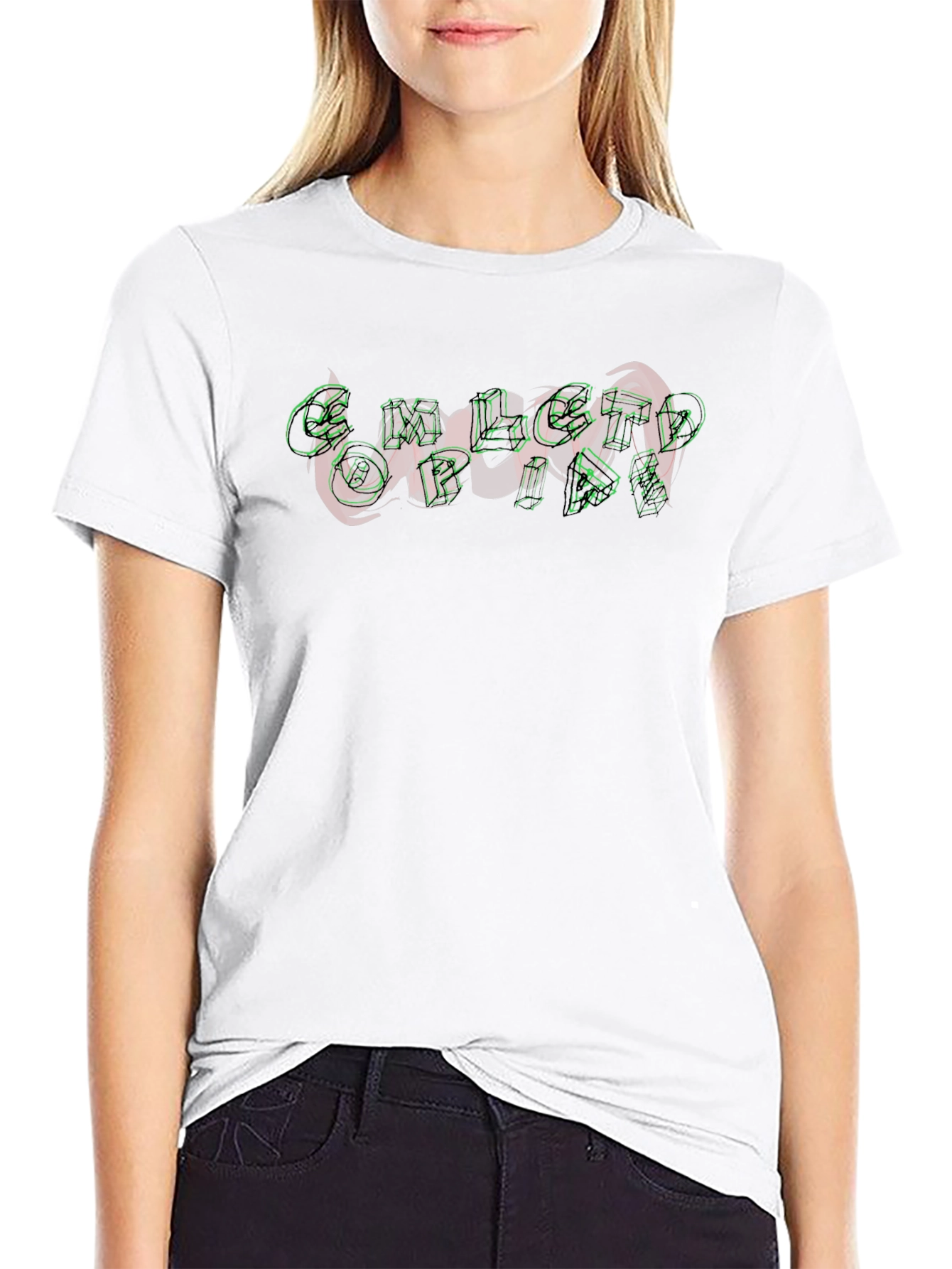 Unique Graphic Print Black T-Shirt