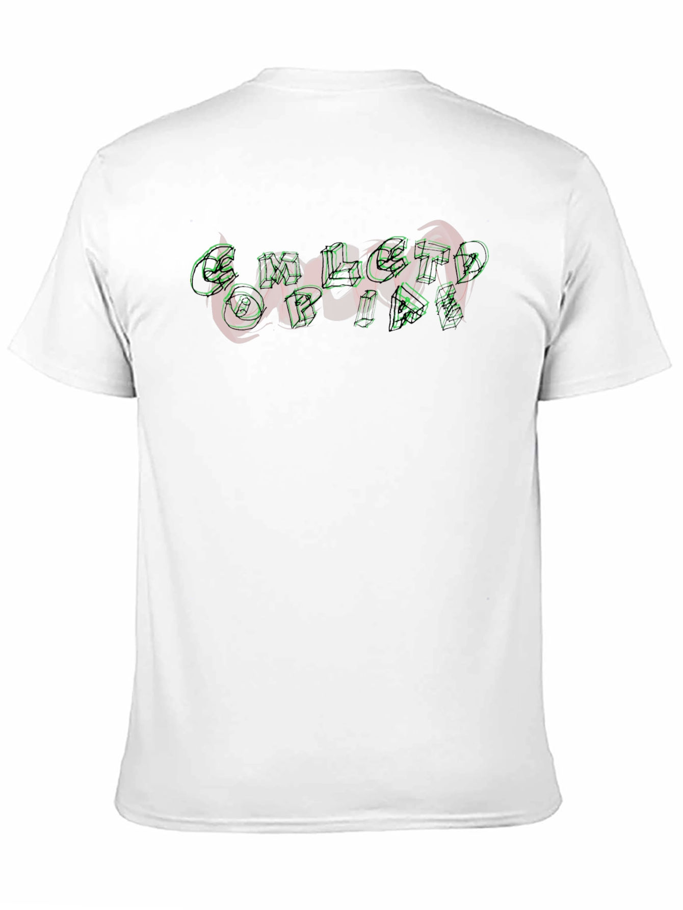 Unique Graphic Print Black T-Shirt