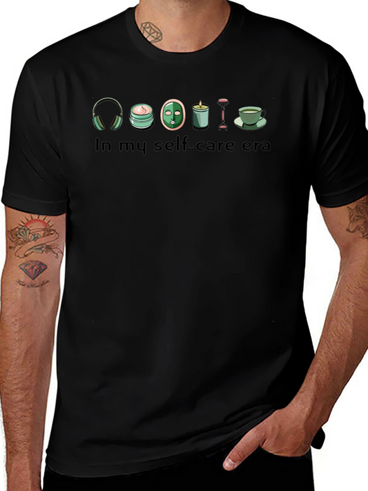 Self-Care Era Black T-Shirt Relax Spa Day Tee