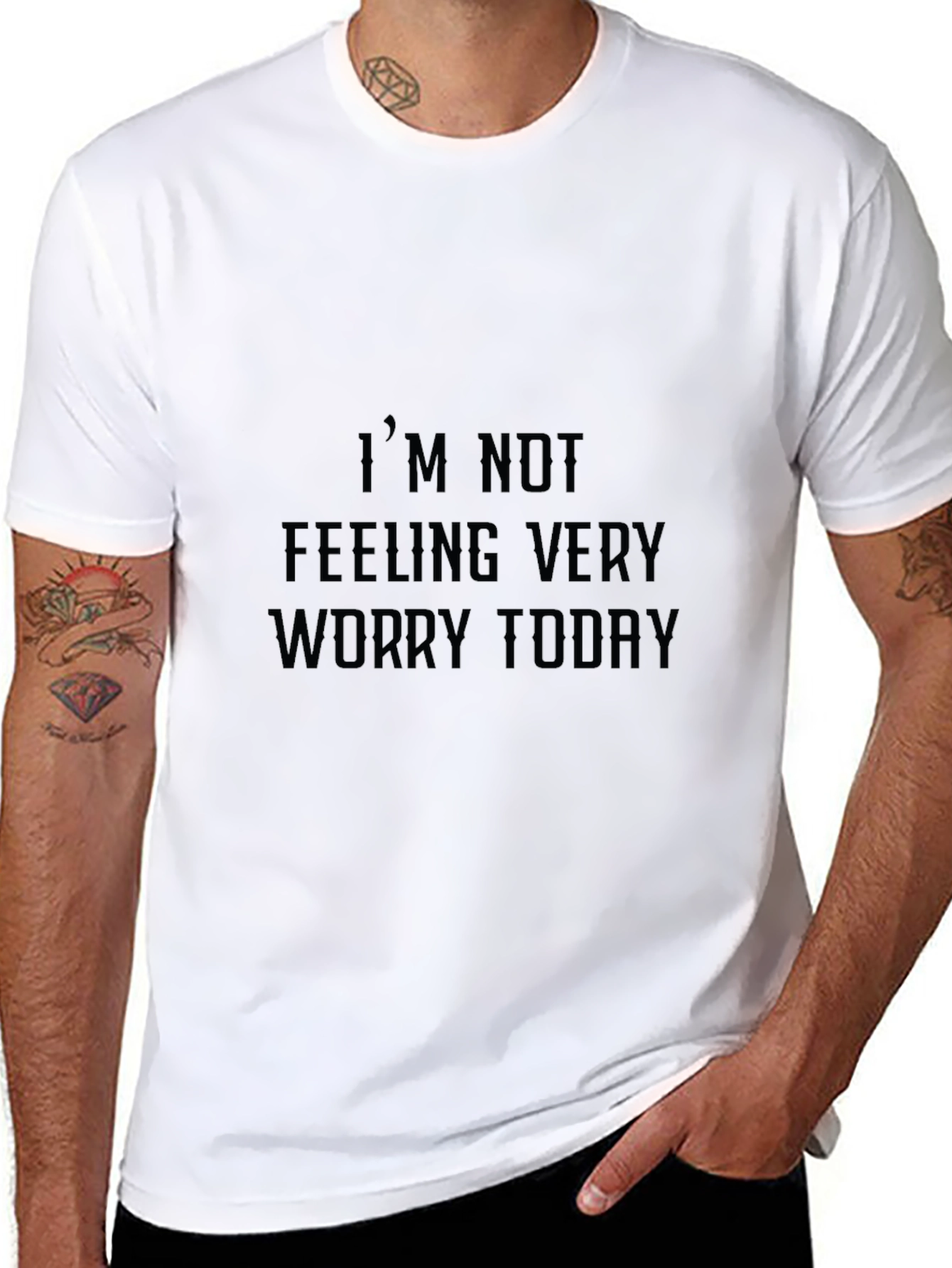 Im Not Feeling Very Worry Today Graphic Tee