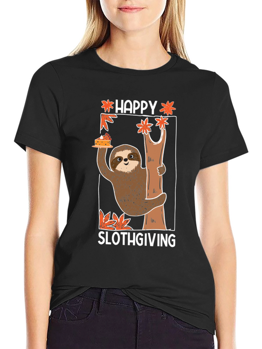 Happy Slothgiving Graphic Tee