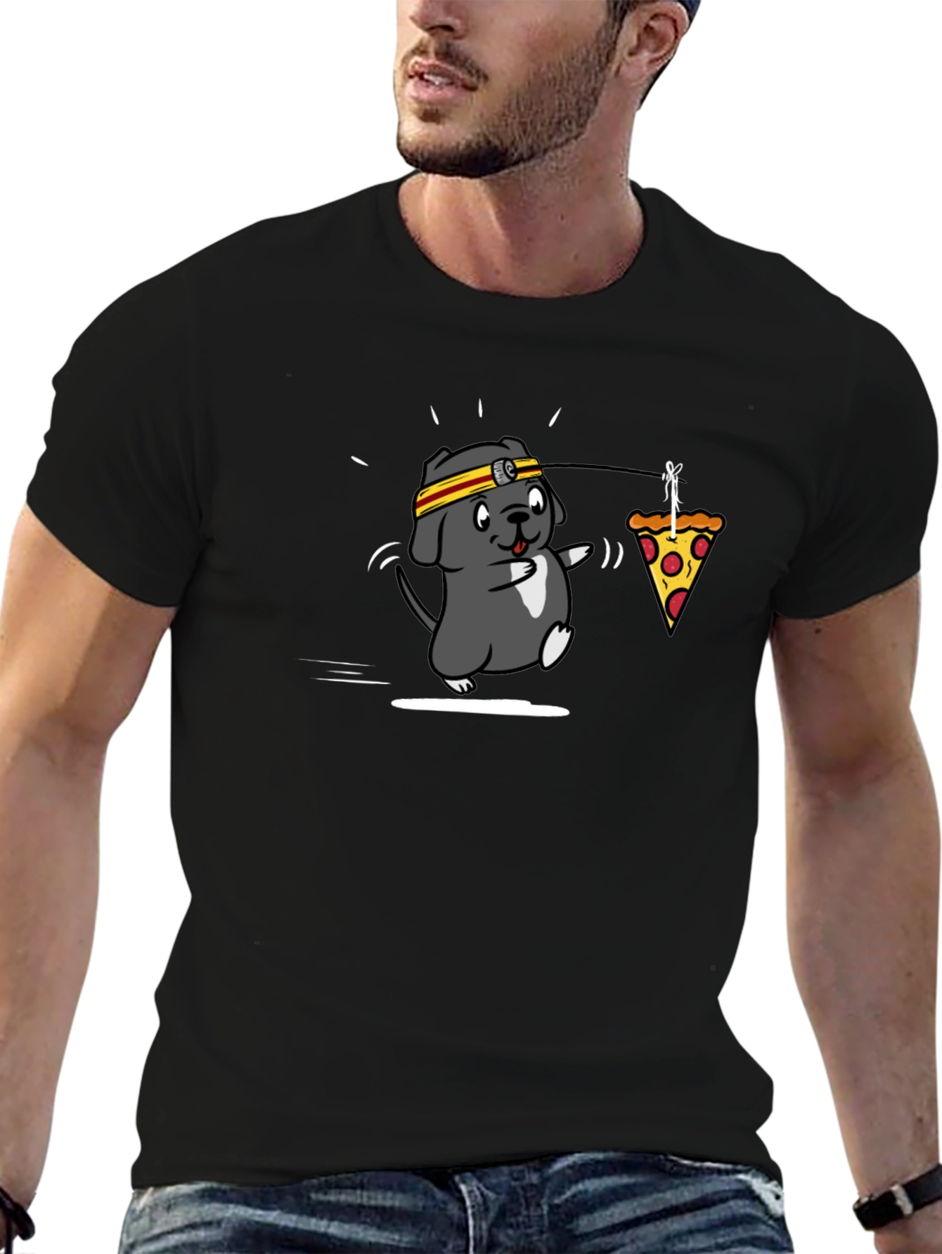 Pizza Dog T-Shirt - Funny Graphic Tee