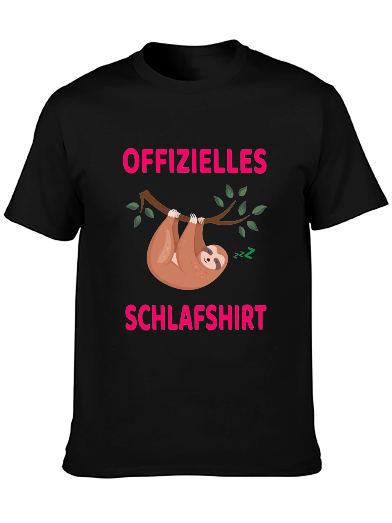 Funny Sloth Schlafshirt Graphic T-Shirt