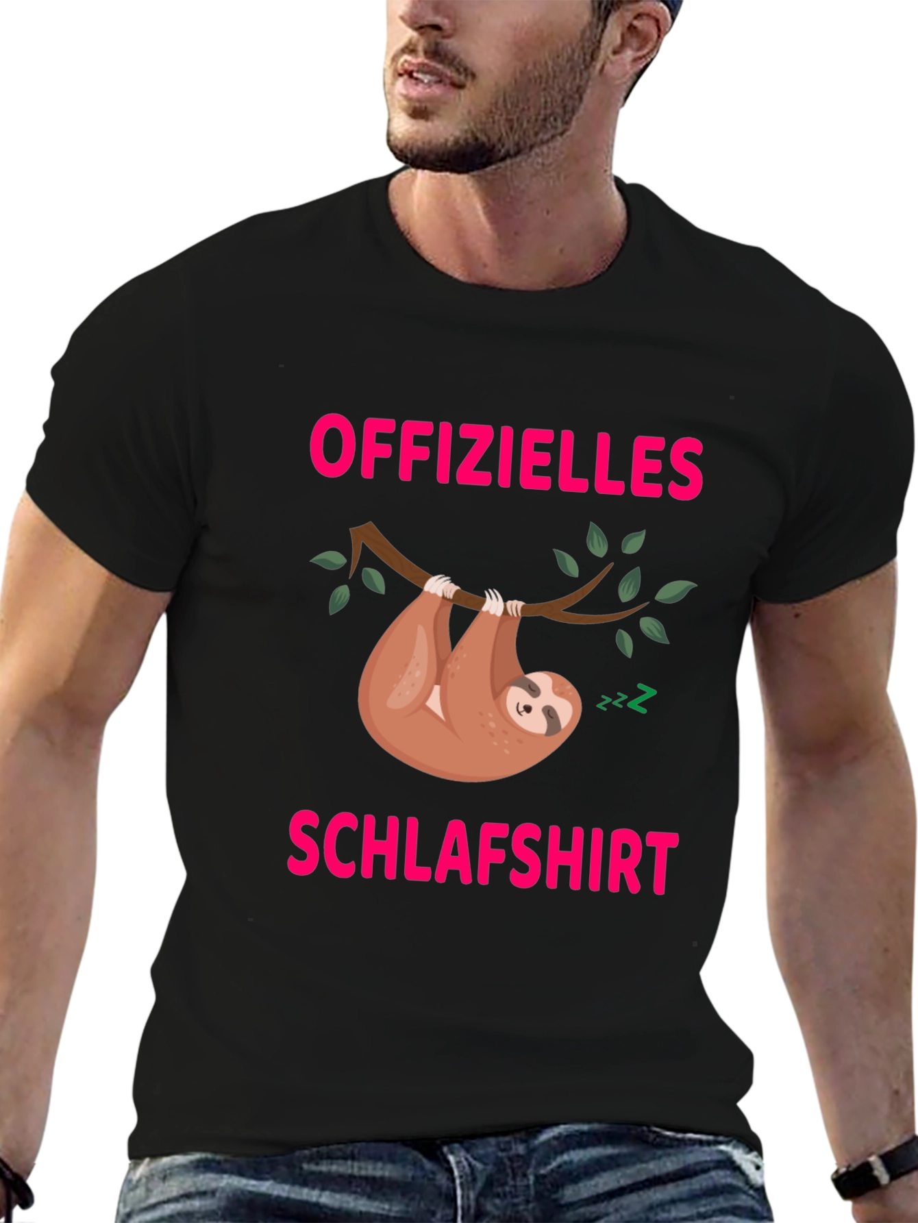 Funny Sloth Schlafshirt Graphic T-Shirt