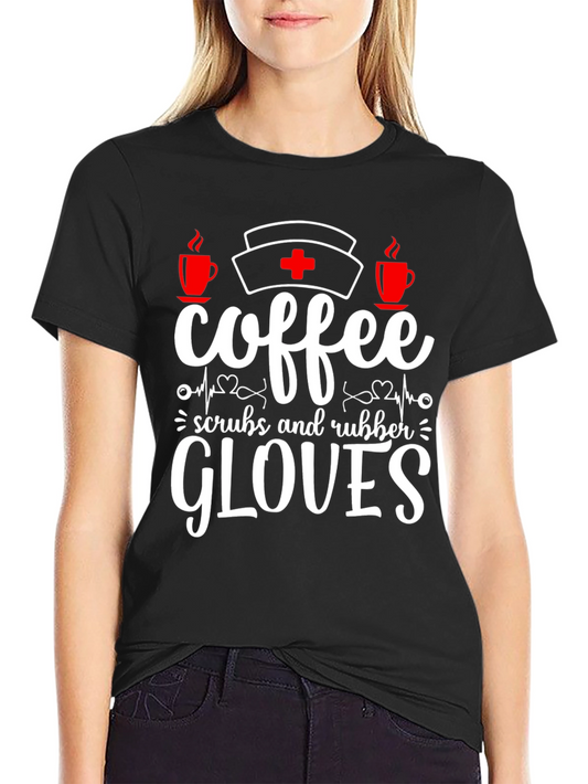 Coffee Scrubs and Rubber Gloves Graphic Tee