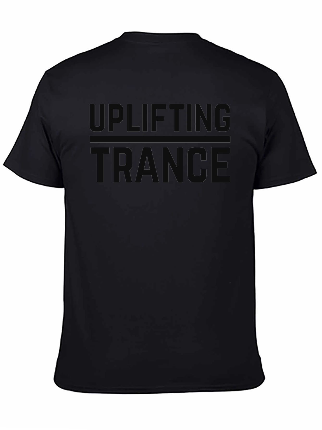 Uplifting Trance Black Graphic Tee - Music Lovers T-Shirt