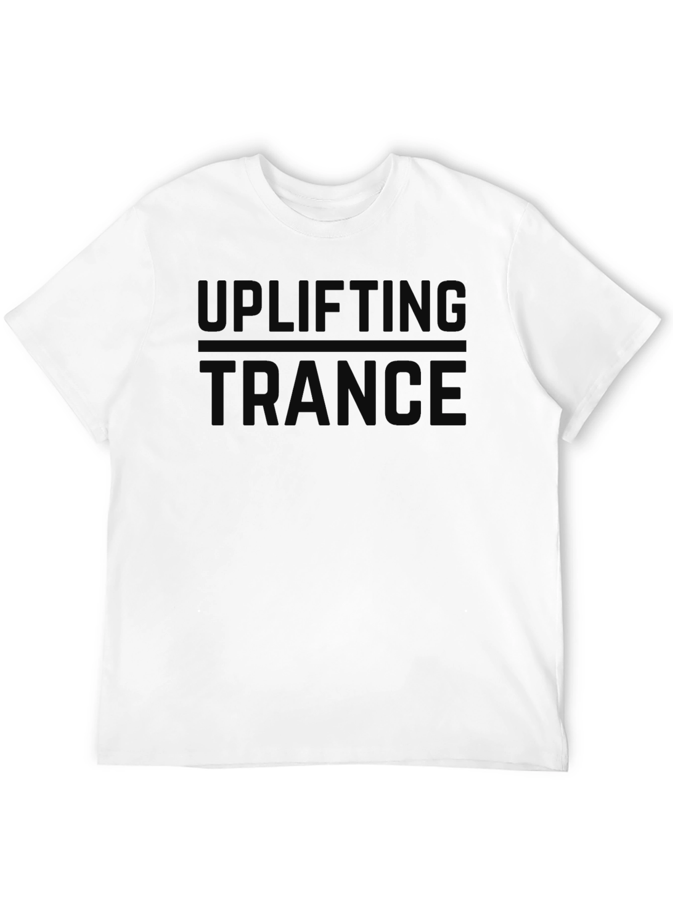 Uplifting Trance Black Graphic Tee - Music Lovers T-Shirt