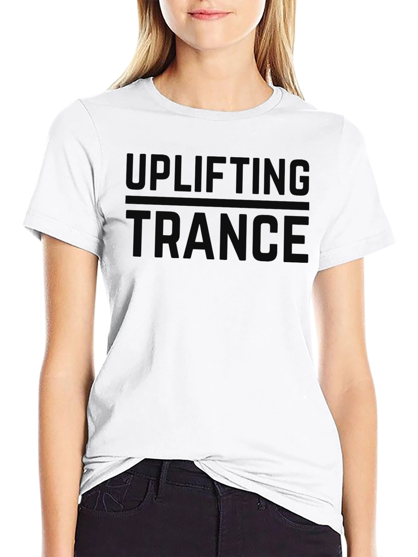 Uplifting Trance Black Graphic Tee - Music Lovers T-Shirt