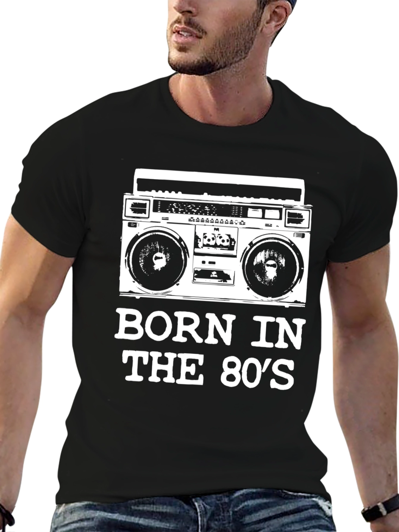 Born in the 80s Boombox T-Shirt