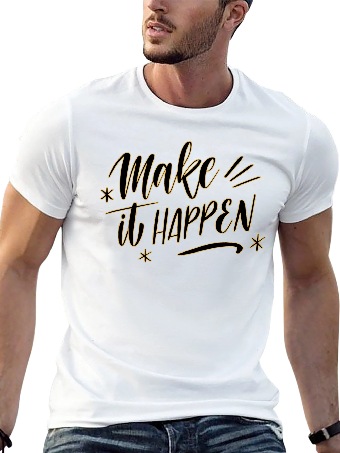 Make It Happen Graphic Tee - Motivational T-Shirt