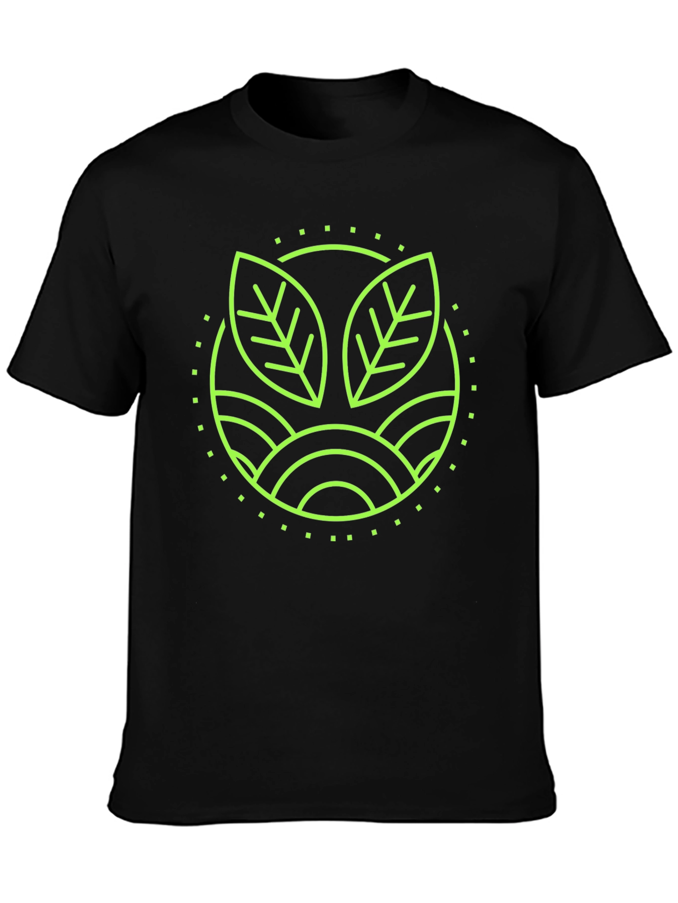 Eco-Friendly Graphic Tee - Stylish Black T-Shirt