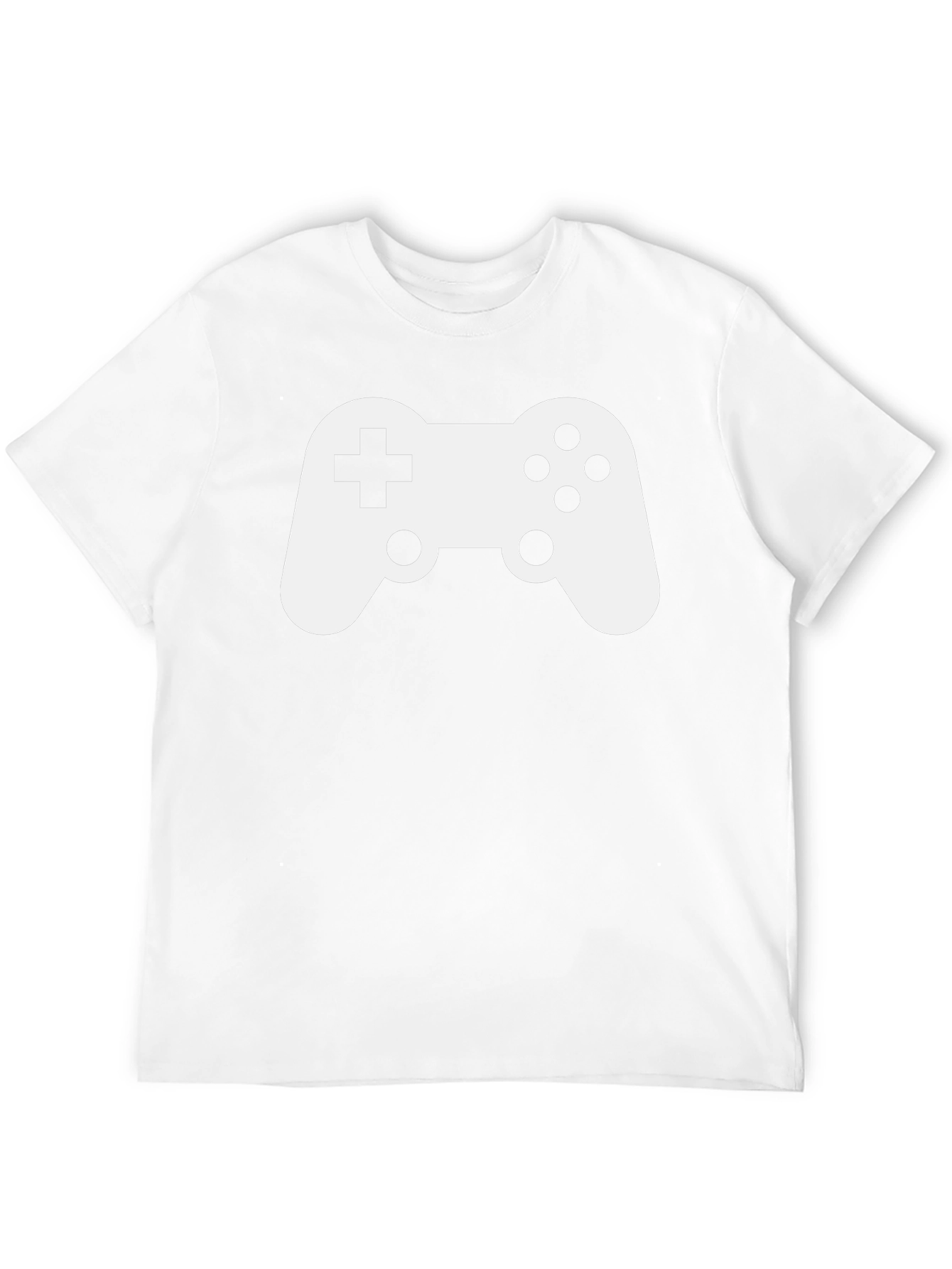 Gaming Controller Graphic Tee - Black Cotton Shirt