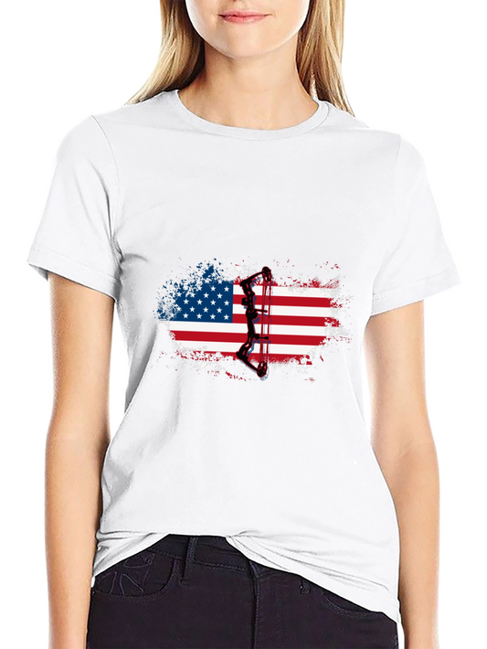 American Flag Archer Graphic T-Shirt