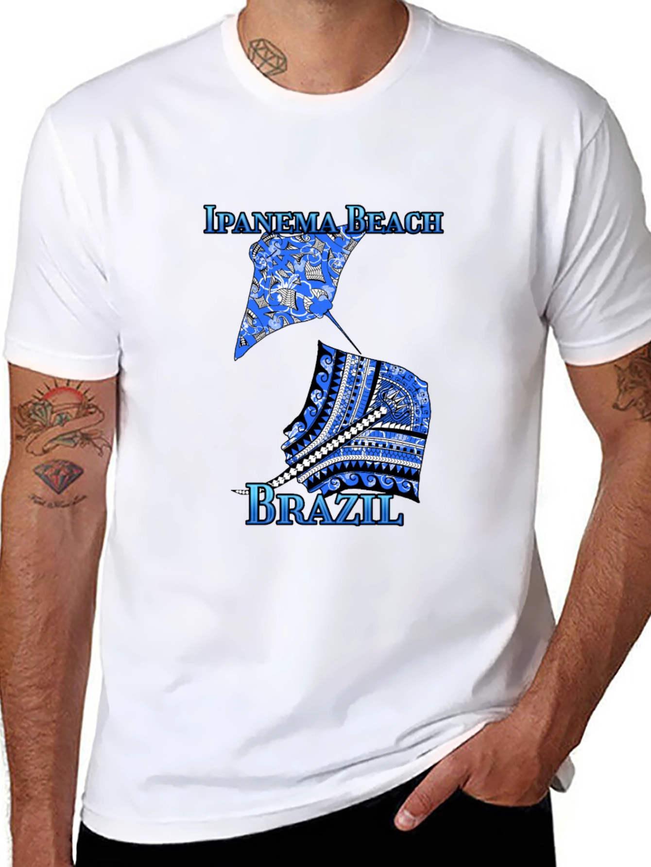 Ipanema Beach Brazil Graphic T-Shirt