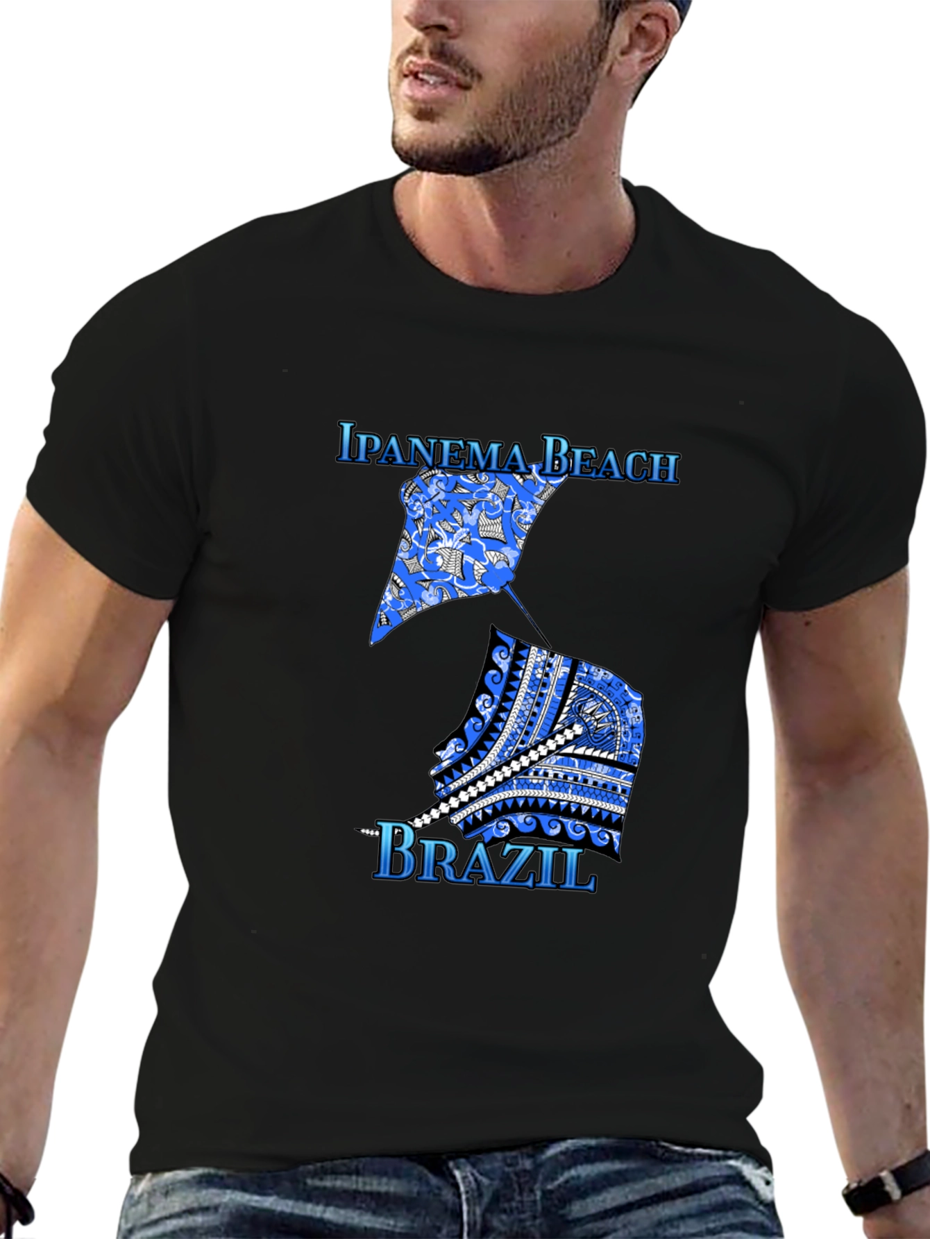 Ipanema Beach Brazil Graphic T-Shirt
