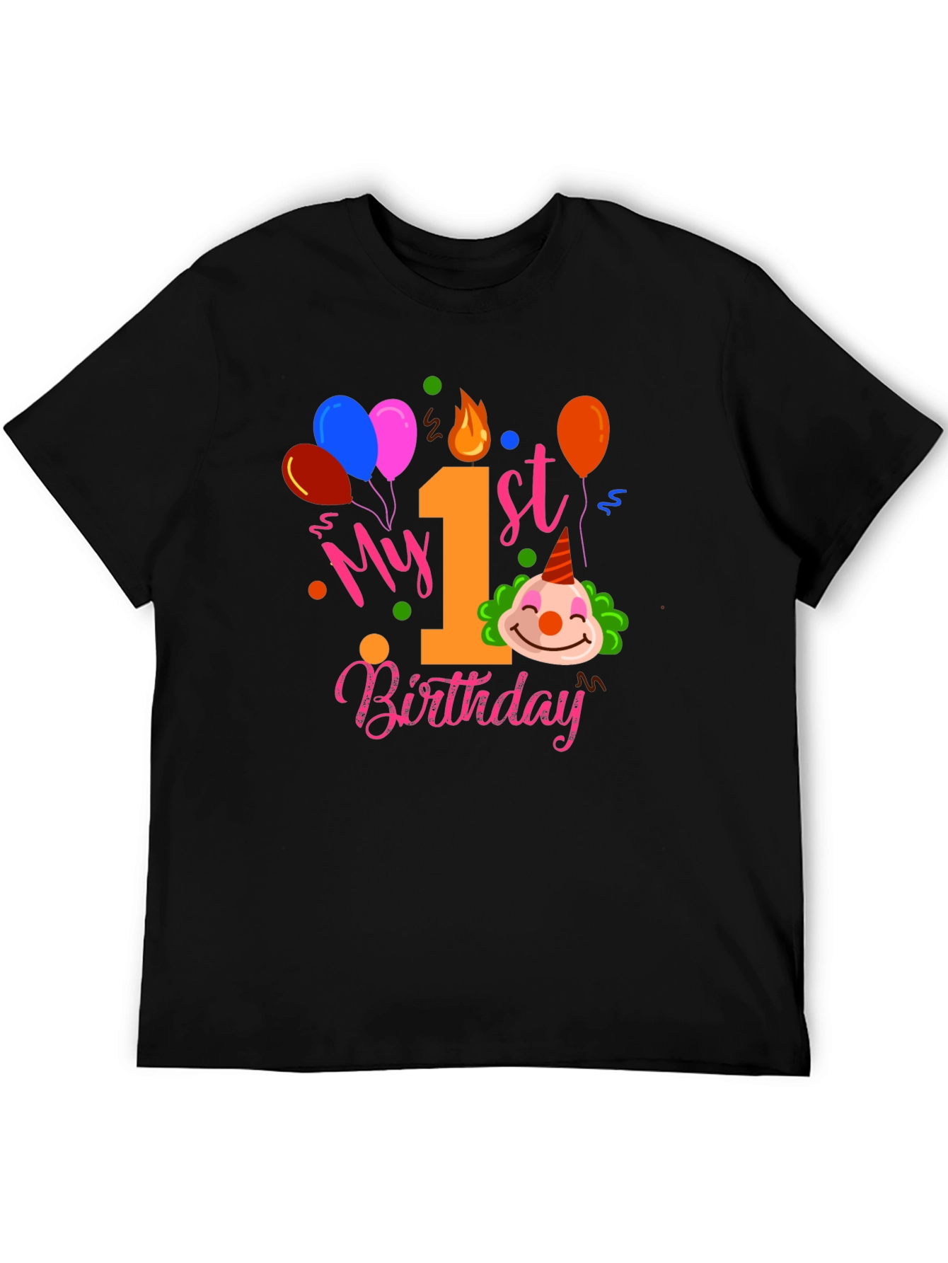 My 1st Birthday Clown T-Shirt