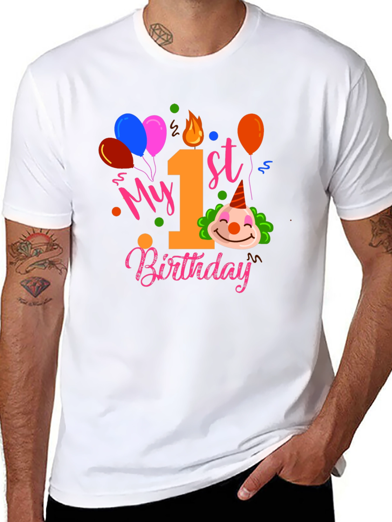 My 1st Birthday Clown T-Shirt