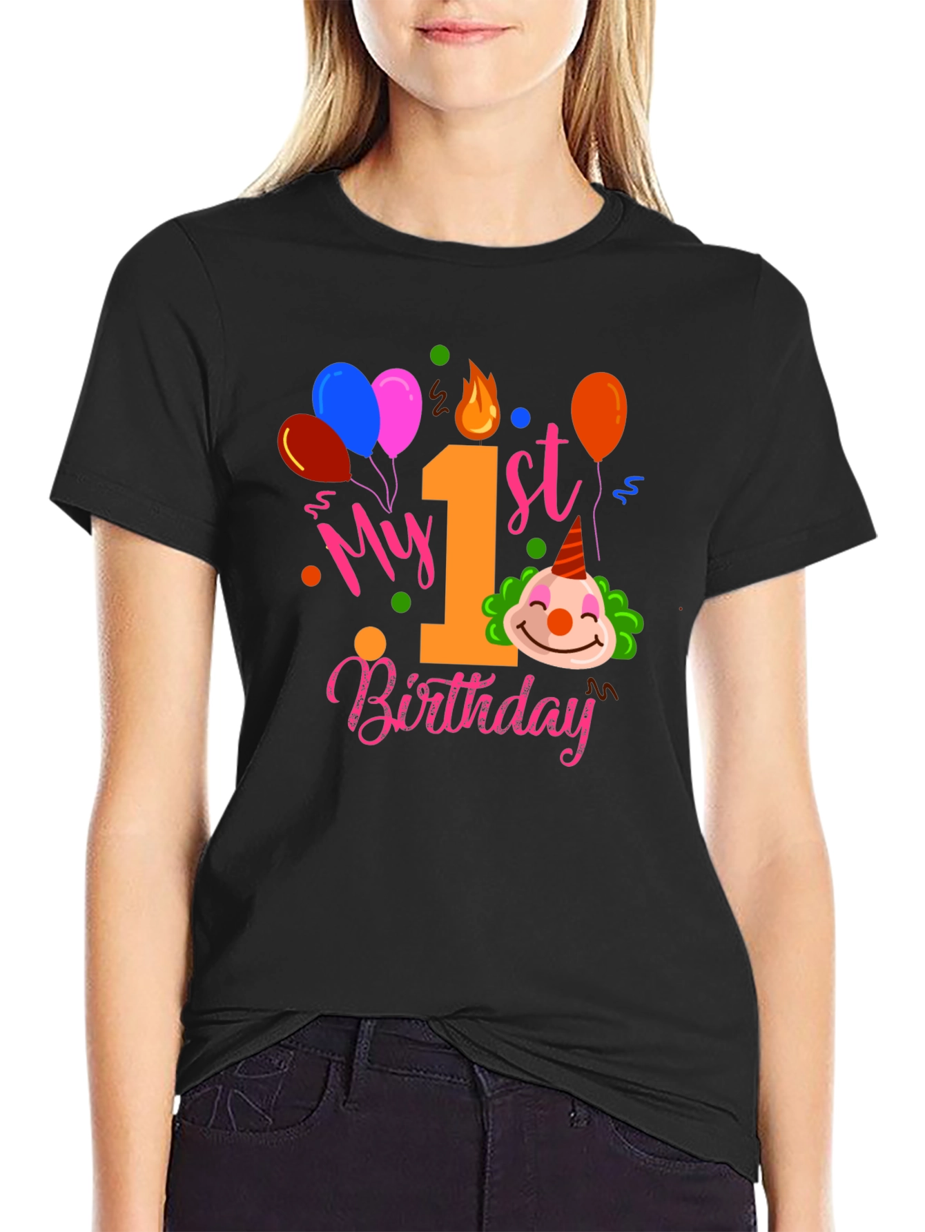 My 1st Birthday Clown T-Shirt