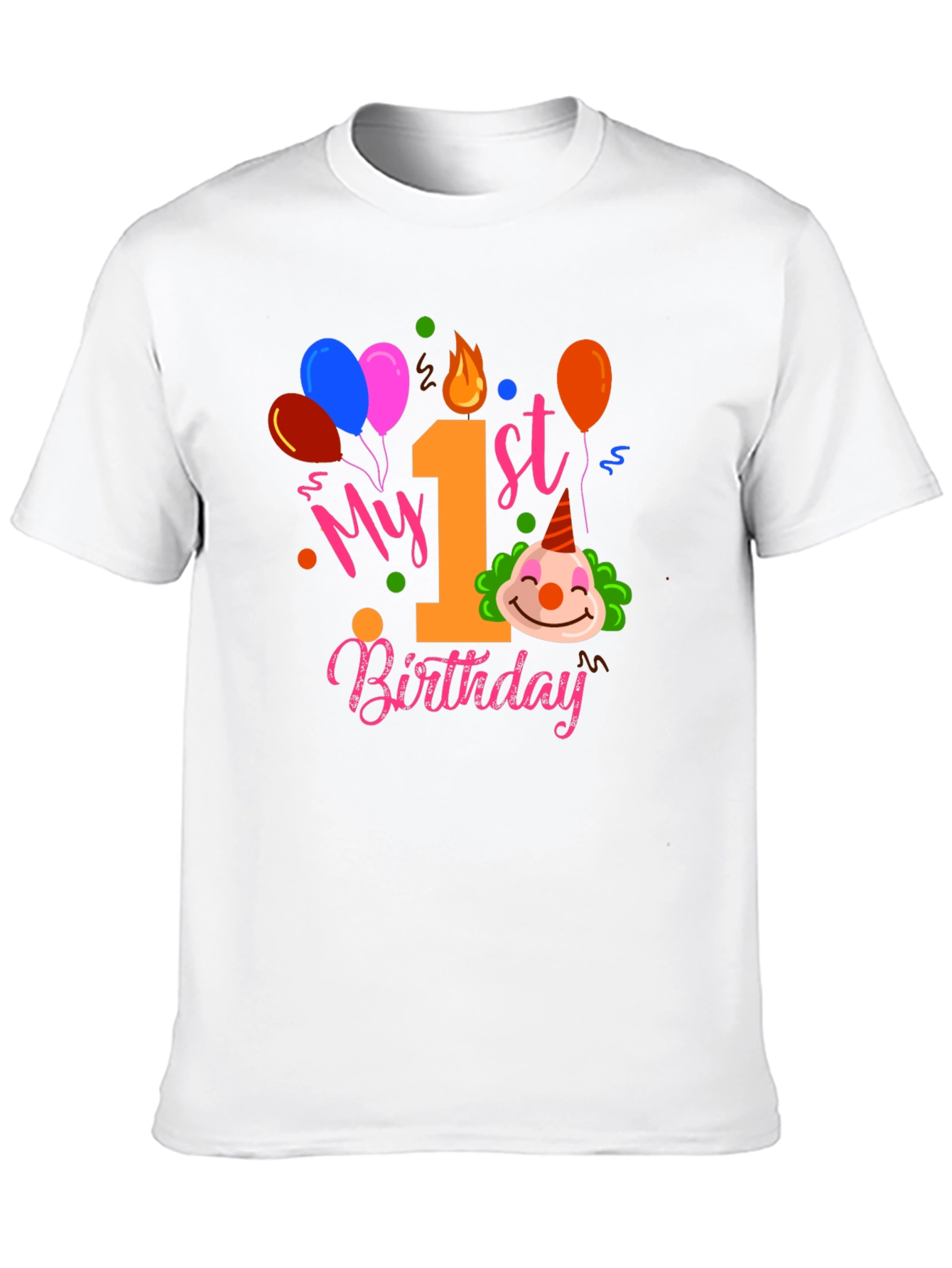 My 1st Birthday Clown T-Shirt