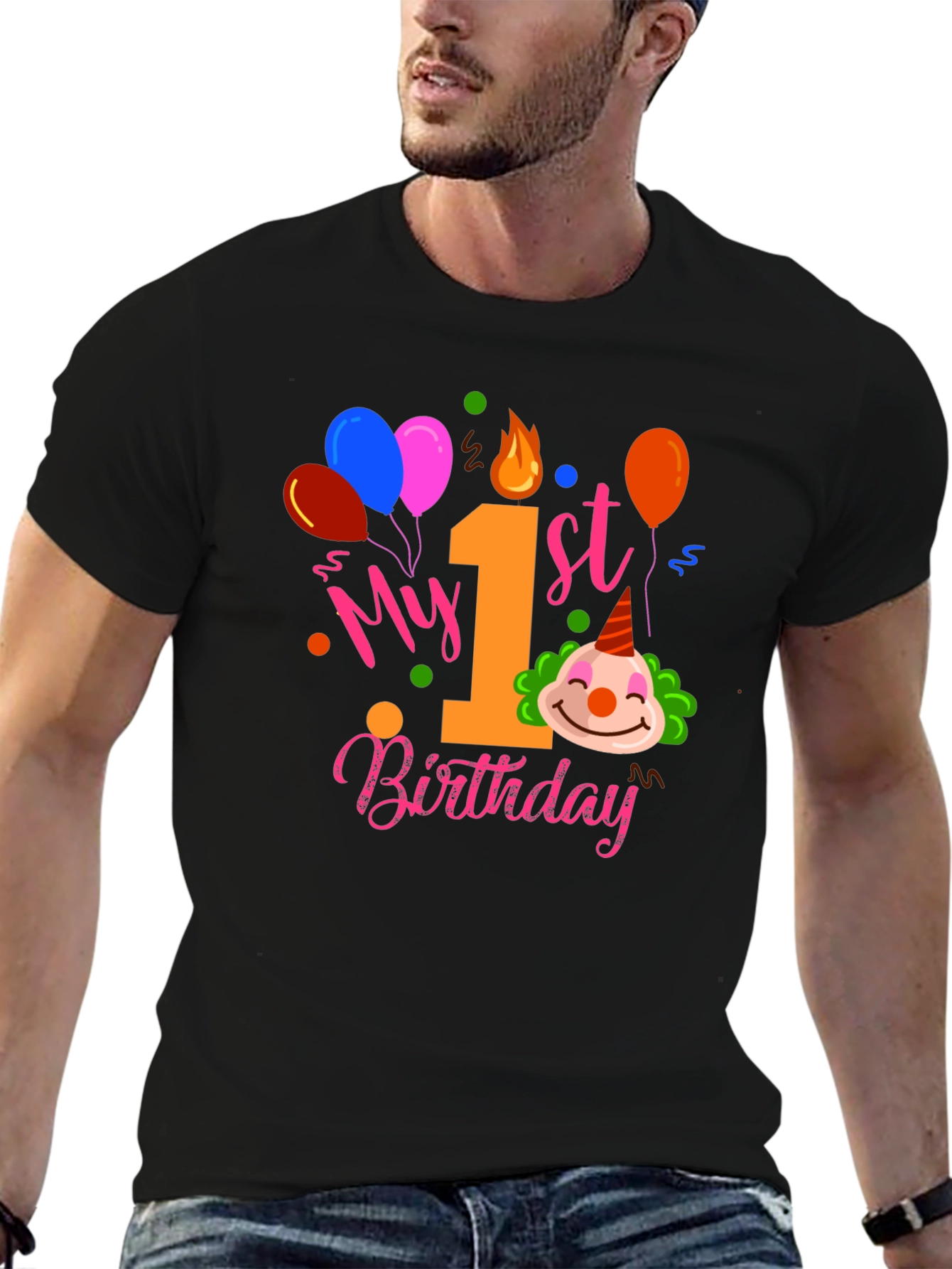 My 1st Birthday Clown T-Shirt