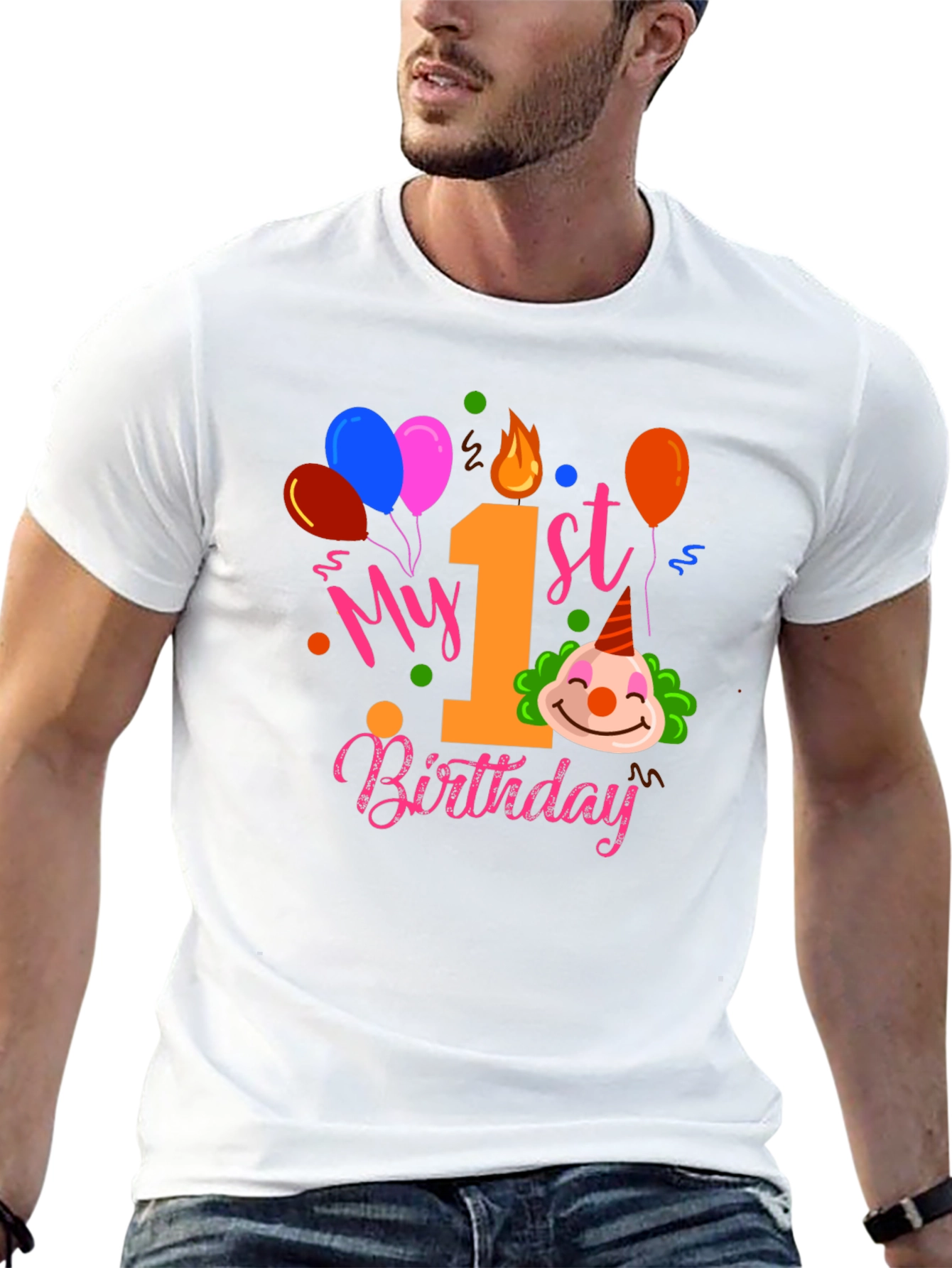 My 1st Birthday Clown T-Shirt