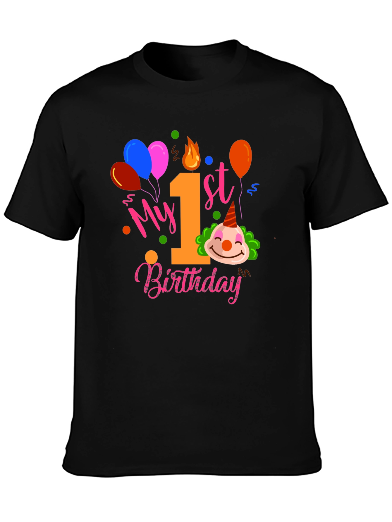 My 1st Birthday Clown T-Shirt